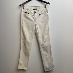 Lauren Ralph Lauren Pants Womens Adult 4 White Denim Jeans Straight Pocket 30x28